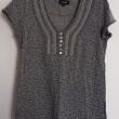 troc de troc t-shirt gris floral. reserve. image 0