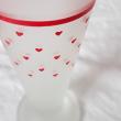 troc de troc petit vase en verre déco noeud rouge et petits coeurs. image 1