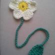 troc de troc rÉservÉ marque page ou décoration fleur au crochet fait main neuf (#1) image 0