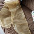 troc de troc chemin de table ou piece pour creation en organza doré image 0