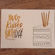 troc de troc carte postale "hugs and kisses and birthday wishes". image 0