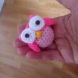 troc de troc mini hibou au crochet fait main #2 image 1