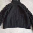 troc de troc gros pull col roulé noir manches fantaisie taille 38 image 0