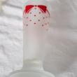 troc de troc petit vase en verre déco noeud rouge et petits coeurs. image 2