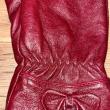 troc de troc gants femme en cuir bordeaux image 2