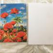 troc de troc carte champ de coquelicots & son enveloppe blanche image 1