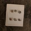 troc de troc lot de 3 paires de petites boucles d'oreilles oreilles percées image 0