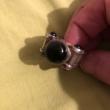 troc de troc bague métal argenté pierres semi-précieuses noires image 1