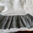 troc de troc robe  grise et blanche 6 mois  comme neuf image 1