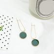 troc de troc boucles d'oreilles " tendance vert cercle goutte pendants" image 1