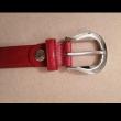 troc de troc ceinture rouge en cuir italien image 1