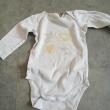 troc de troc body blanc petit dessin jaune 9 mois image 0