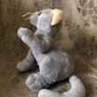 troc de troc (réservé) peluche chat hauteur 15cm approx. accroupi image 1
