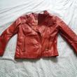 troc de troc blouson en cuir rouge zara taille m image 0