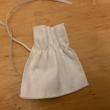 troc de troc pochette en tissu, blanc, lien élastique image 0