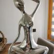 troc de troc arts abstrait grande statuette femme nue yoga porcelaine  pa image 1