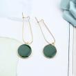 troc de troc boucles d'oreilles " tendance vert cercle goutte pendants" image 0