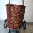 troc de troc panier osier à roulettes image 1