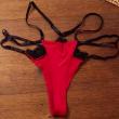 troc de troc culotte tanga/string rouge. image 1