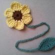 troc de troc rÉservÉ marque page ou décoration fleur au crochet fait main neuf (#3) image 0