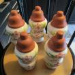 troc de troc réservé,5 pots "vintage" comme neufs image 0