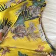 troc de troc robe longue jaune tropicale fleurie – fluide et légère image 2