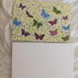 troc de troc carte de papillons multiccolores & son enveloppe blanche image 1