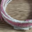 troc de troc bracelet perles roses et blanches en spirales image 1