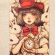 troc de troc carte postale "alice et les lapins blancs". image 0
