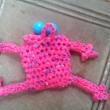 troc de troc petite grenouille-pochette au crochet faite main image 2