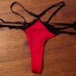 troc de troc culotte tanga/string rouge. image 0