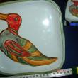 troc de troc plat carrÉ assiette signÉe >canard automnal colorÉ 924 g image 0