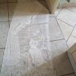 troc de troc 1 rideau de porte 1m60 sur 62 cm motif chat et fleur blanc image 1