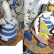 troc de troc oie pour collection : assise sur le sable avec voilier & outils image 0
