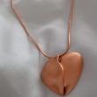 troc de troc reserver  collier femme coeur cuivré image 1