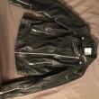 troc de troc blouson noir cuir d'agneau mango taille s très bon état image 0