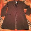 troc de troc ***réservé*** veste femme - comme neuve - veste longue marron rayée image 1