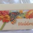 troc de troc carte félicitations papillon butinant & son enveloppe blanche image 0