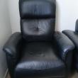 troc de troc fauteuil relaxant +canapé cuir noir image 2