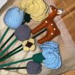 troc de troc bouquet de fleur en crochet automnale image 0