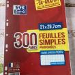 troc de troc paquet neuf 300 feuilles simples image 0