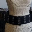 troc de troc large ceinture cuir noir femme - taille 105 cm - largeur 7,5 cm c image 1