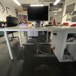 troc de troc bureau en bois avec plateau en verre image 0