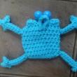 troc de troc petite grenouille-pochette au crochet faite main image 2