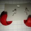 troc de troc boucles d'oreilles en résine neuve image 1