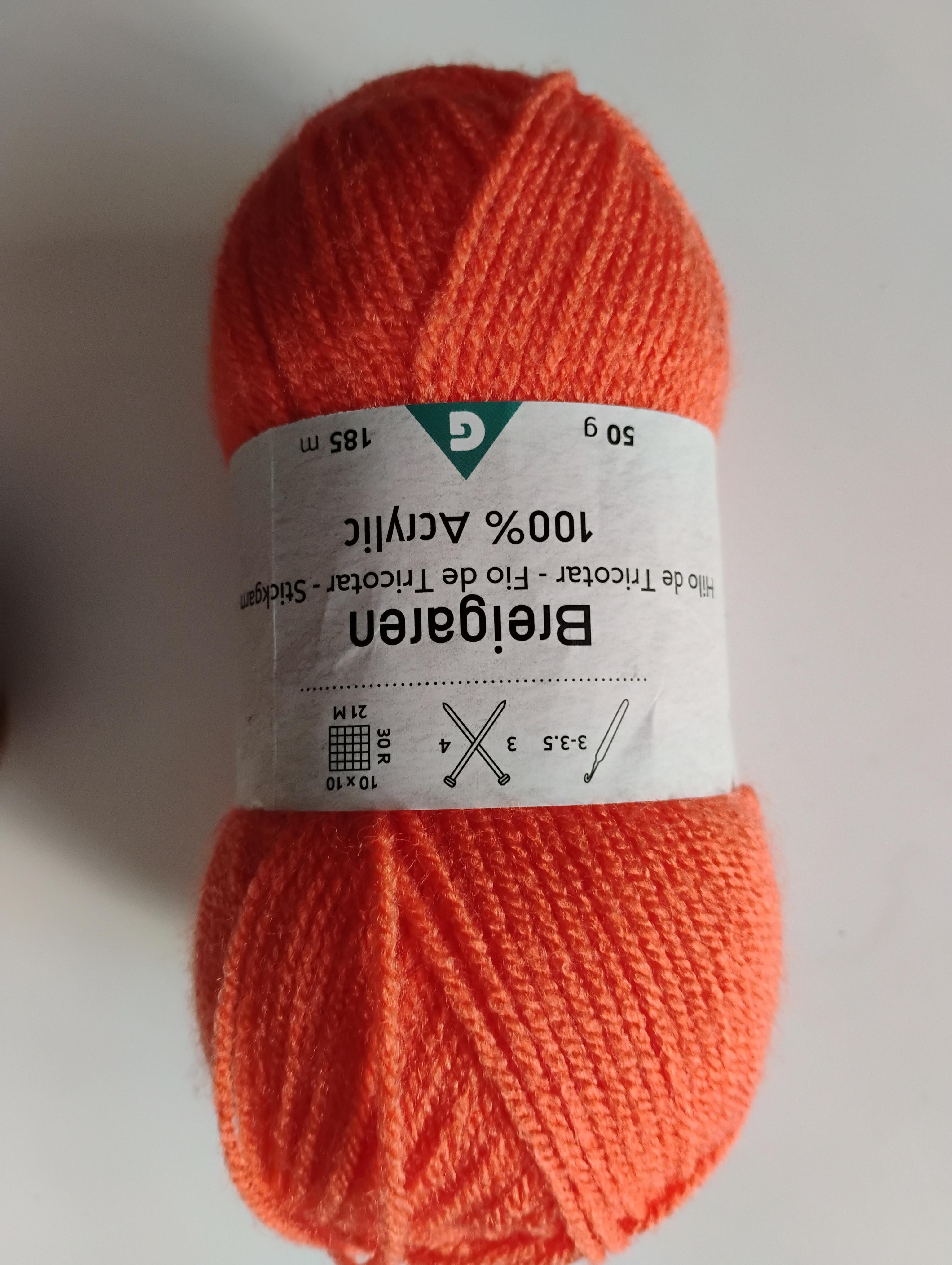 troc de troc réservé laine acrylique orange image 0