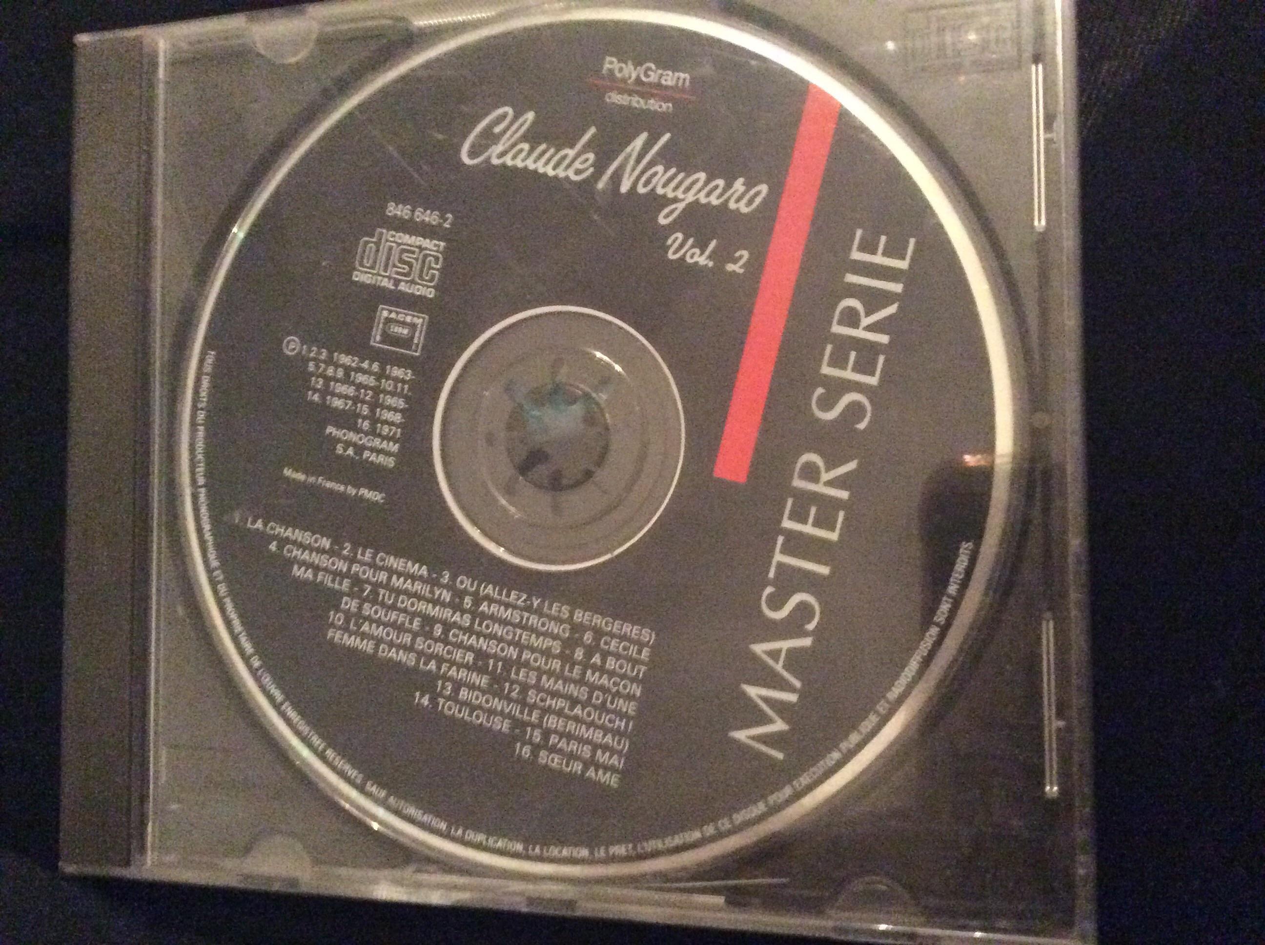 troc de troc cd claude nougaro volume deux master série image 0
