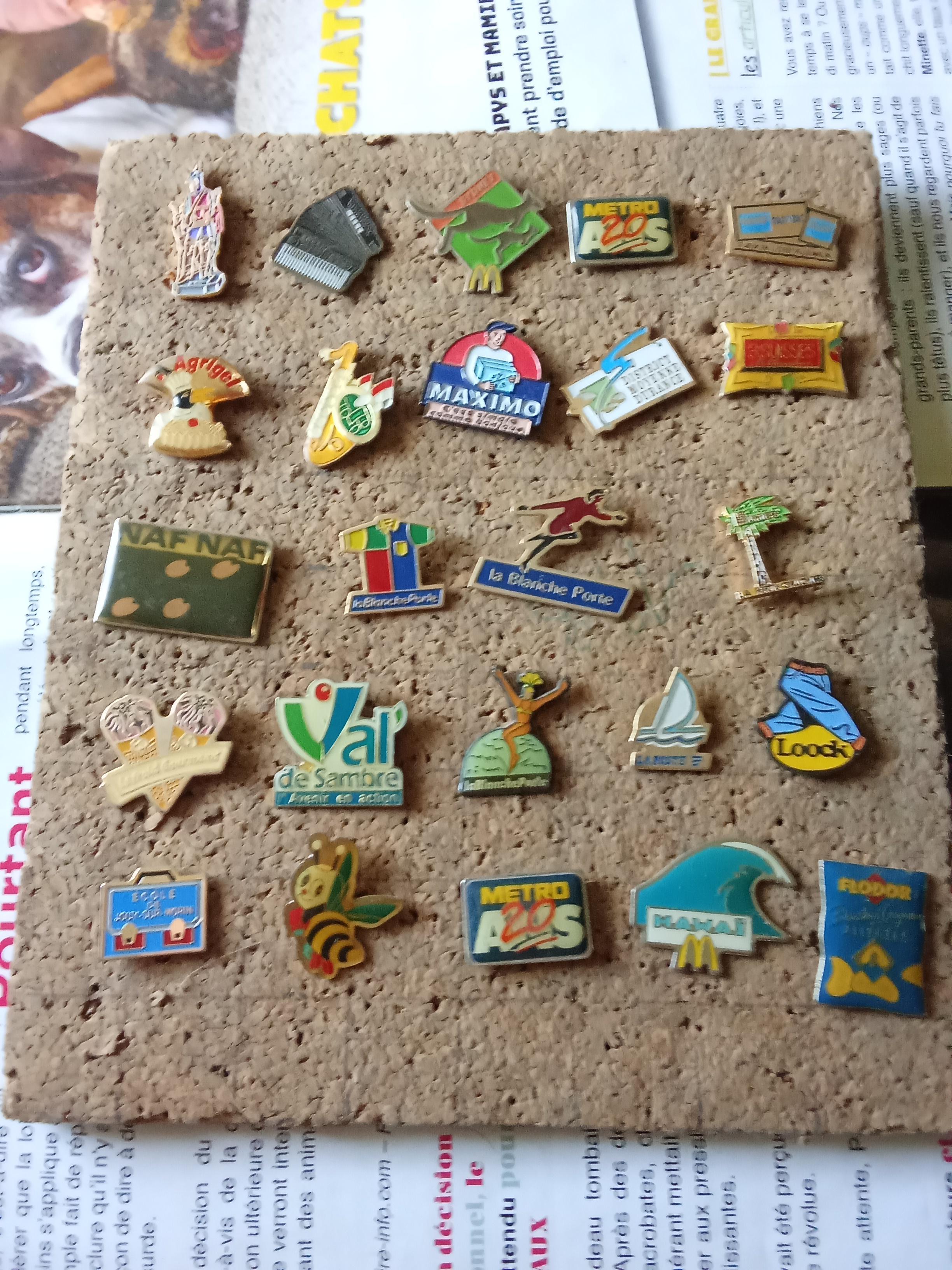 troc de troc lot de pin's avec attache réserver fanny / colis envoyé le 13 septembre image 0