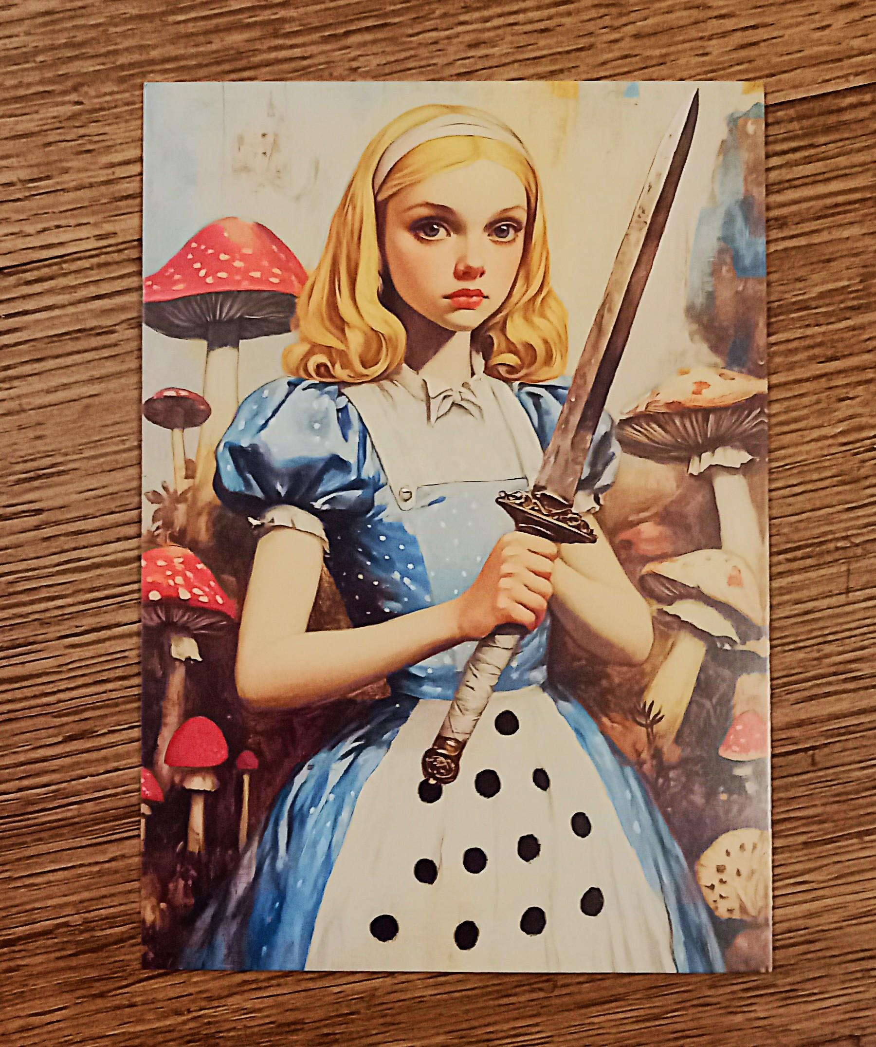 troc de troc carte postale "alice in wonderland". image 0
