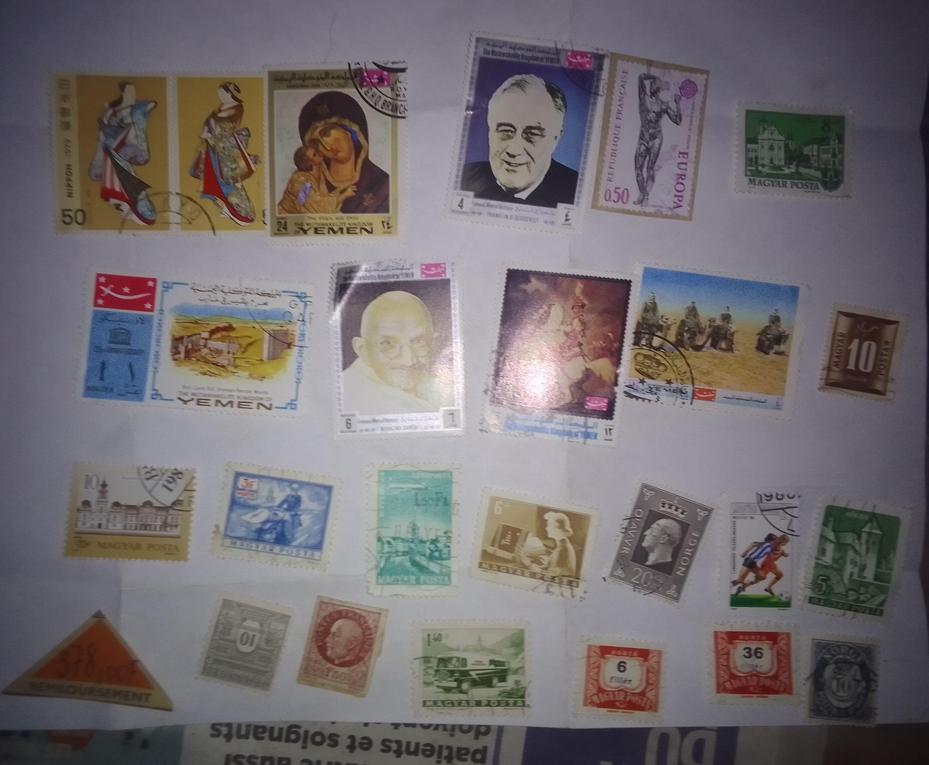 troc de troc lot timbres etrangers image 0